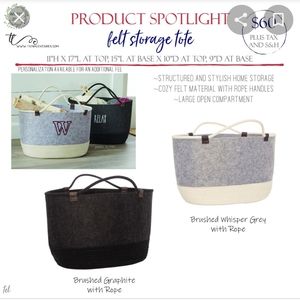 large felt storage tote thirty one